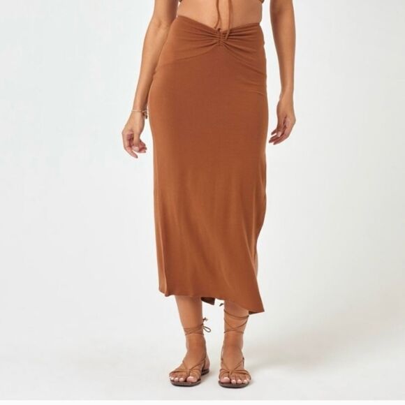NWT L SPACE It's A Date Skirt Size Large - Picture 1 of 5
